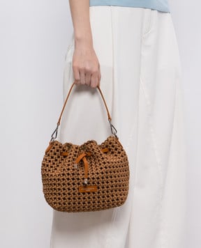 Gianni Chiarini Коричнева плетена сумка FIORE BS11566WVNG