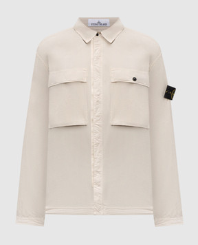 Stone Island Бежевая рубашка с логотипом K1S151200015S0003