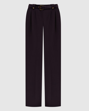 Versace Jeans Couture Фіолетові штани в стилі бароко 77HAA117N0394