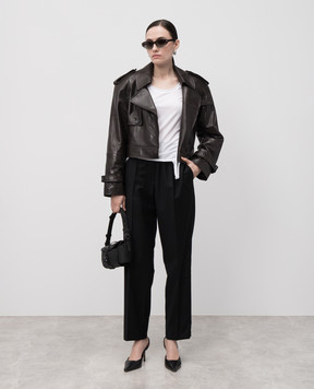 Helmut Lang Білий топ зі стрічками P02HW504