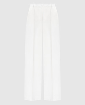 Dolce&Gabbana Білі штани з вовни FTBQZTFUCCS