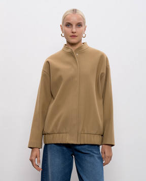 Twinset Коричневая куртка с логотипом 252AP2080