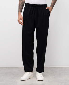 Maison Margiela MM6 Черные брюки с шерстью SH0KA0023M35153