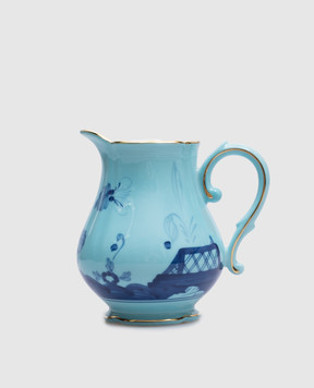 Ginori 1735 Голубой фарфоровый молочник из коллекции Oriente Italiano 003RG00FLT000G00124300