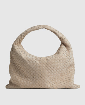 Bottega Veneta Бежева замшева сумка Hop 763970V1QE3