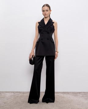 Ermanno Scervino Чорні штани із шовку D466P708HKC