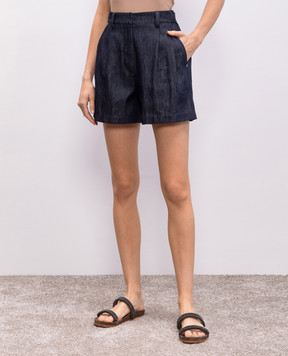 Brunello Cucinelli Синие джинсовые шорты MB125P5761