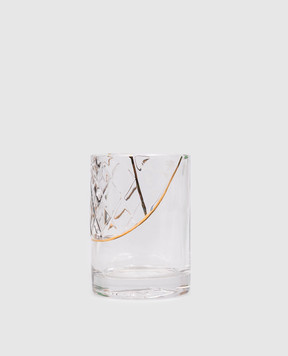 SELETTI Склянка Kintsugi з позолотою 24 карат з принтом 09657