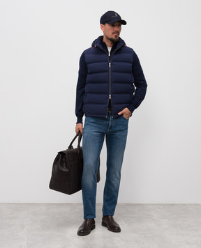 Brunello Cucinelli Синий пуховый жилет MM4911995