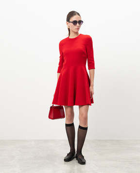 Christian Dior Червона сукня з вовни 7A21690A1110