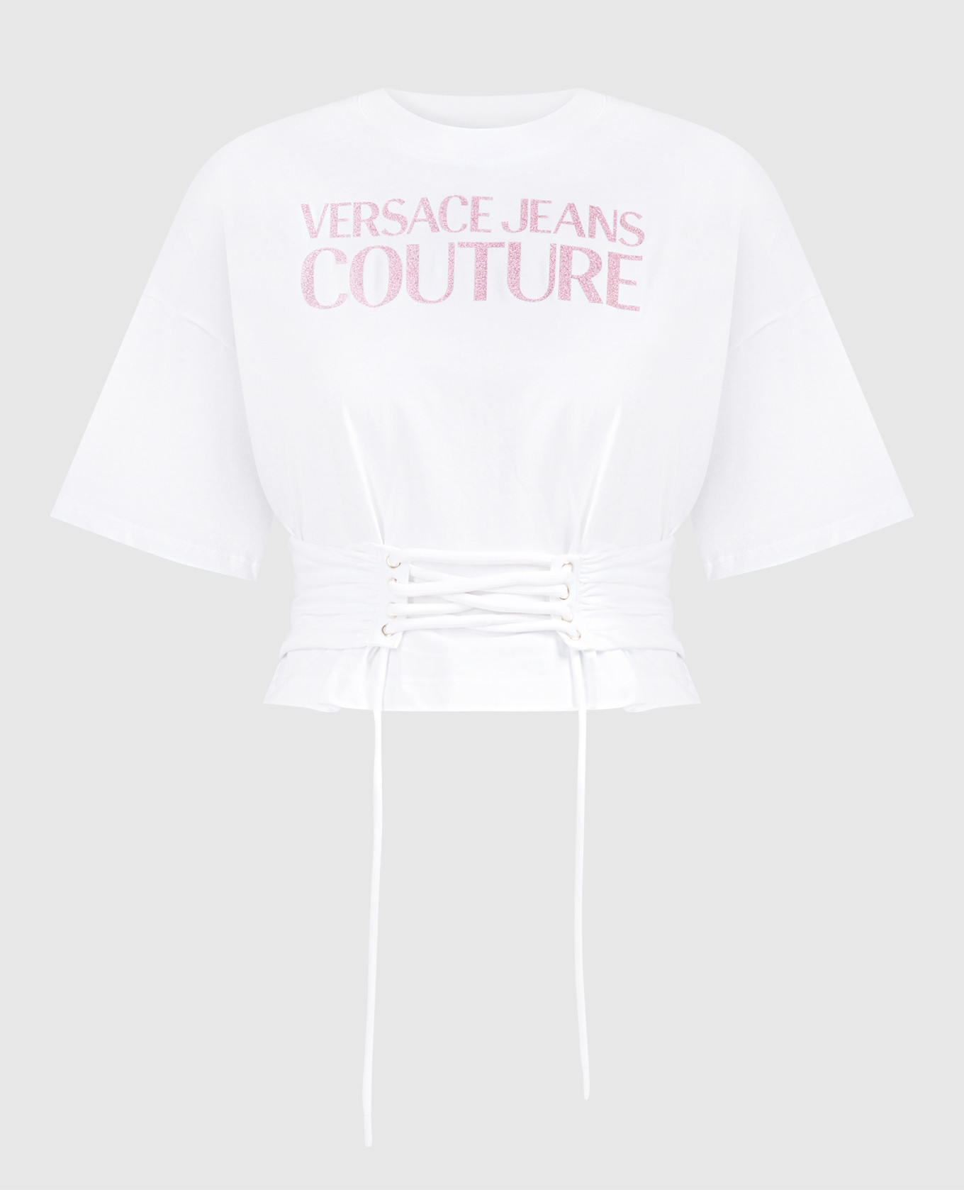 White t-shirt with laces