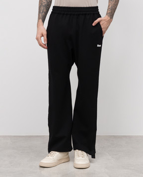 Rhude Чорні спортивні штани з логотипом RHPS25PA01113