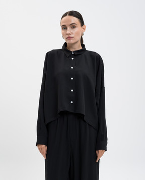PROENZA SCHOULER Чорна укорочена сорочка з вовною R2544007AY213