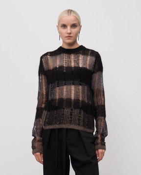 Ann Demeulemeester Чорний светр Poliet з вовною альпаки B0013452KN077