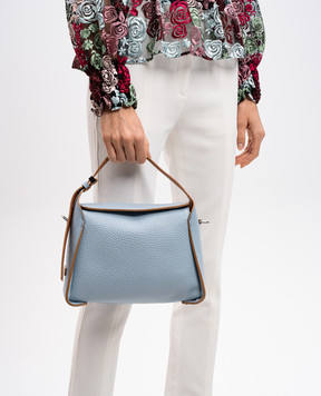 Gianni Chiarini Блакитна шкіряна сумка крос-боді Penelope BS11351RNGDBL