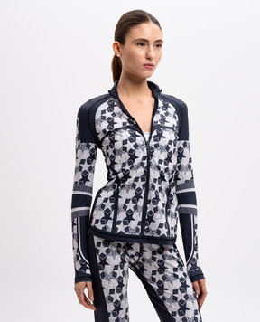 Christian Dior Сіра спортивна куртка в принт 213S07A4077