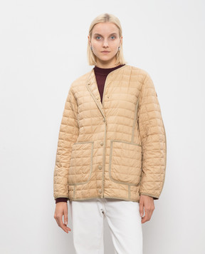 Moncler Бежевая пуховая стеганная куртка Alleuze J20931A00047596K7