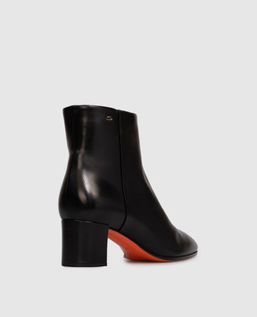 Santoni Черные кожаные ботильоны WTCB58898HI2BSZA