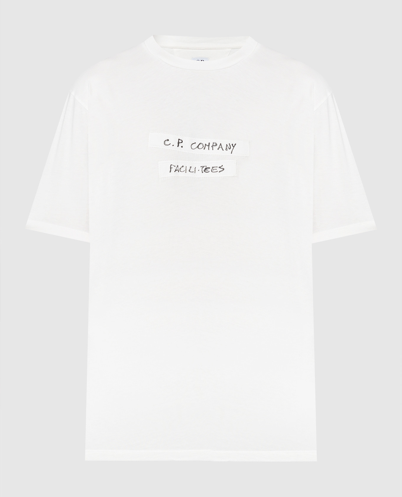 

Белая футболка с принтом логотипа, Белый, Футболки