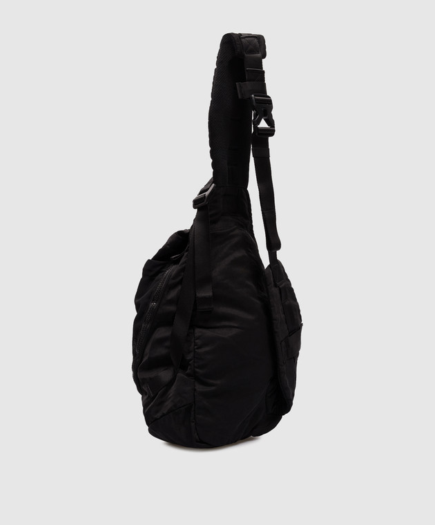 C.P. Company Черная сумка слинг Nylon B с вышивкой логотипа MAC075A005269G изображение 3