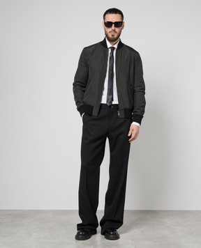 Canali Черный двухсторонний бомбер LE00258O70409