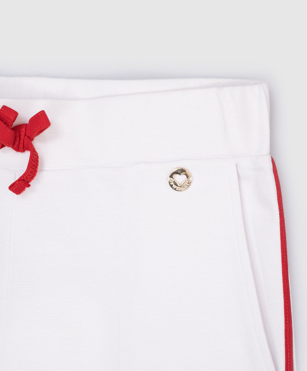 Twinset Дитячі білі штани з логотипом GS82KC610 зображення 3