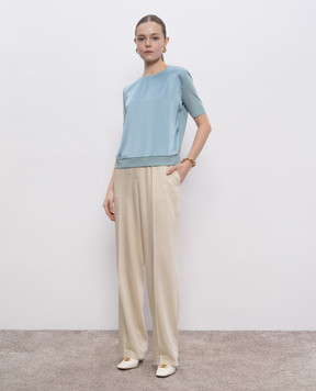 Herno Блакитна футболка з логотипом JG000257D52056