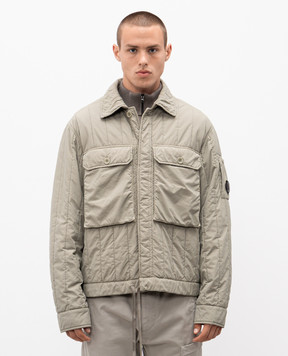 C.P. Company Куртка кольору хакі з патчем логотипа MOW080A110437G