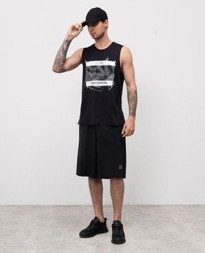 Maison Margiela MM6 Синя майка MM6 x Salomon SH0NL0005M20101