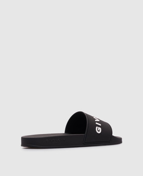 Givenchy Чорні слайдери з логотипом BH301TH1H4