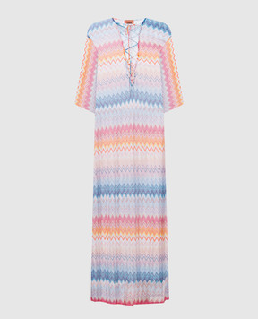 Missoni Сукня максі у візерунок з розрізами MC23SQ06BR00ZY