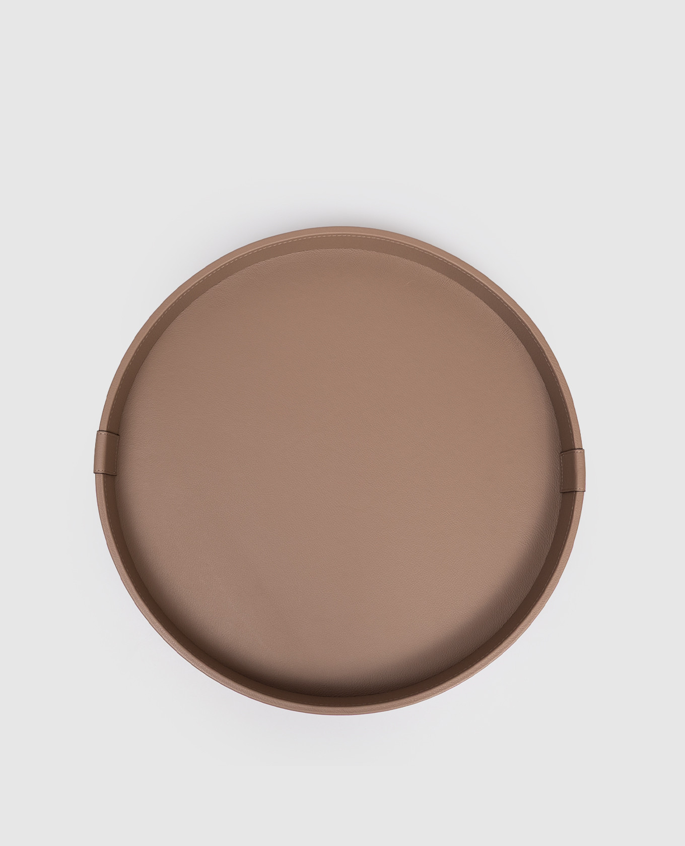 

Коричневый кожаный поднос с логотипом, Посуда