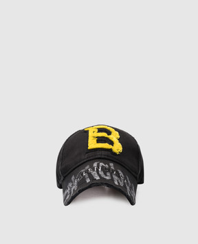 Balenciaga Чорна кепка з логотипом 796436410B2