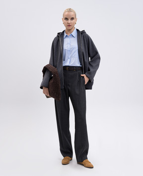 Bottega Veneta Сіра куртка з вовни 834986V4CB0