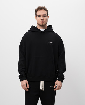 Palm Angels Черные худи с вышивкой логотипа PMBB153C99FLE002