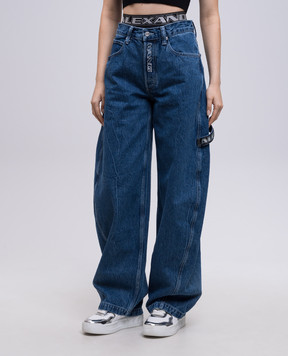 Alexander Wang Сині джинси з логотипом 4DC2254706