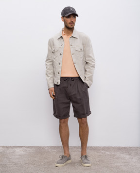 Brunello Cucinelli Поло помаранчеве M29800145