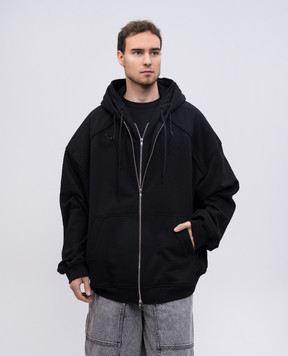 Juun.j Черная спортивная куртка с вышивкой логотипа JC5141P075