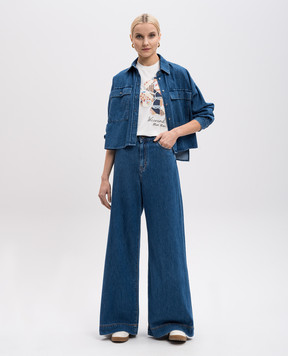 Max Mara Weekend Біла футболка VELLO з вишивкою логотипа VELLO