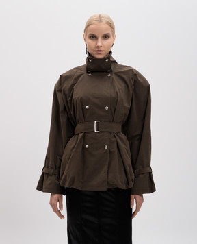 Magda Butrym Коричнева двобортна куртка JACKET01102425