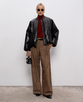 Max Mara Weekend Коричневий пуховий бомбер POTENTE POTENTE