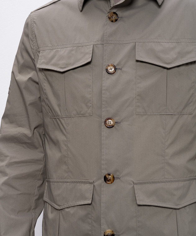 Brunello Cucinelli Куртка цвета хаки MR4576518 изображение 5