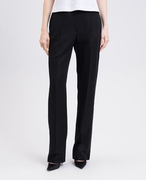Alexander McQueen Чорні штани з вовною 839649QJAFH