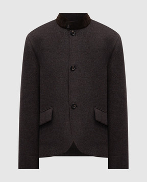 Loro Piana Коричнева куртка з кашеміру FAP7434