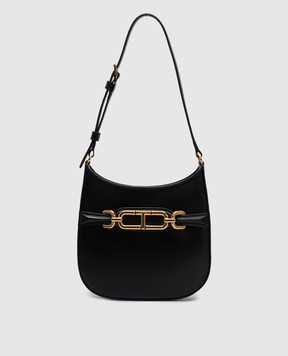 Tom Ford Черная кожаная сумка с логотипом L1839LCL056X