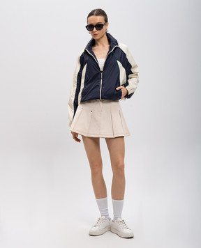 Palm Angels Синя спортивна куртка з принтом логотипа PWEB015S25FAB001