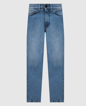 ISAIA Голубые джинсы с патчем логотипа DCRZ07DJ132