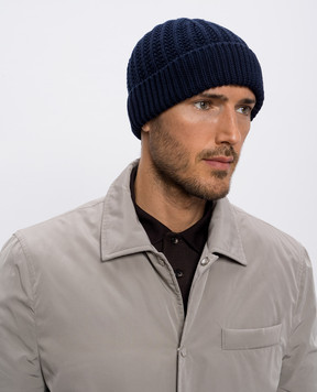 Loro Piana Синя шапка Moltrasio FAP2770