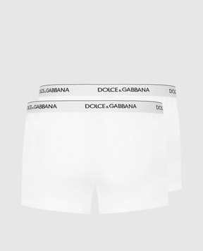 Dolce&Gabbana Набір білих трусів-боксерів з логотипом M9C07JONN95