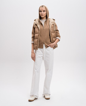 Max Mara Спортивная куртка CENTRO из шерсти и кашемира с узором логотипа. CENTRO